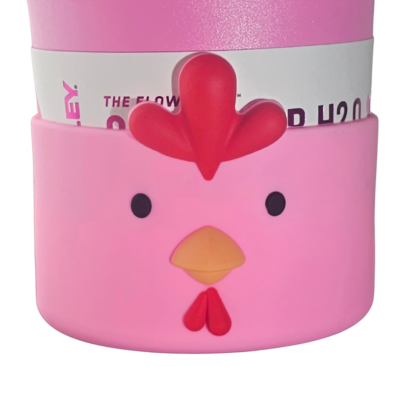 Pink Chicken Silicone Tumbler Boot. Fits 32oz - 40oz tumblers.