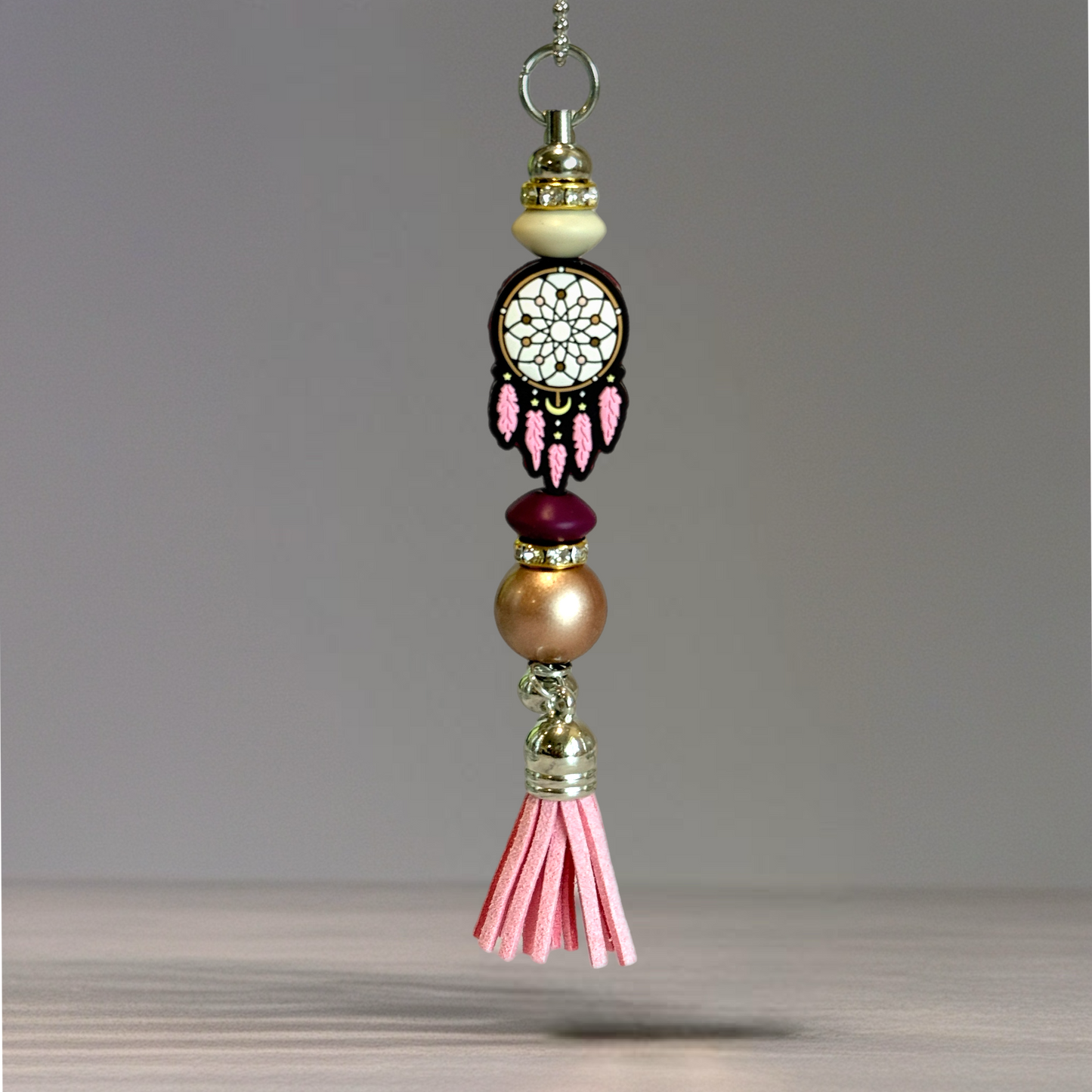 Pink and Gold Mesa Dreams Bar Charm - Tumbler Handle Charm
