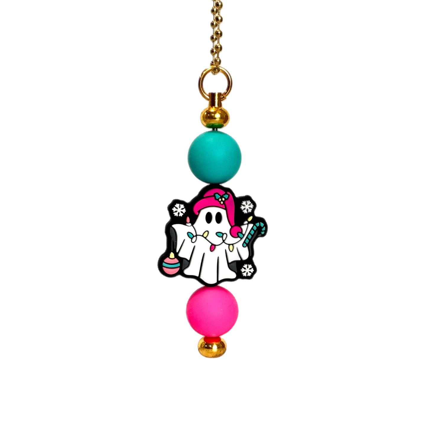 Jolly Ghost Tumbler Handle Charm