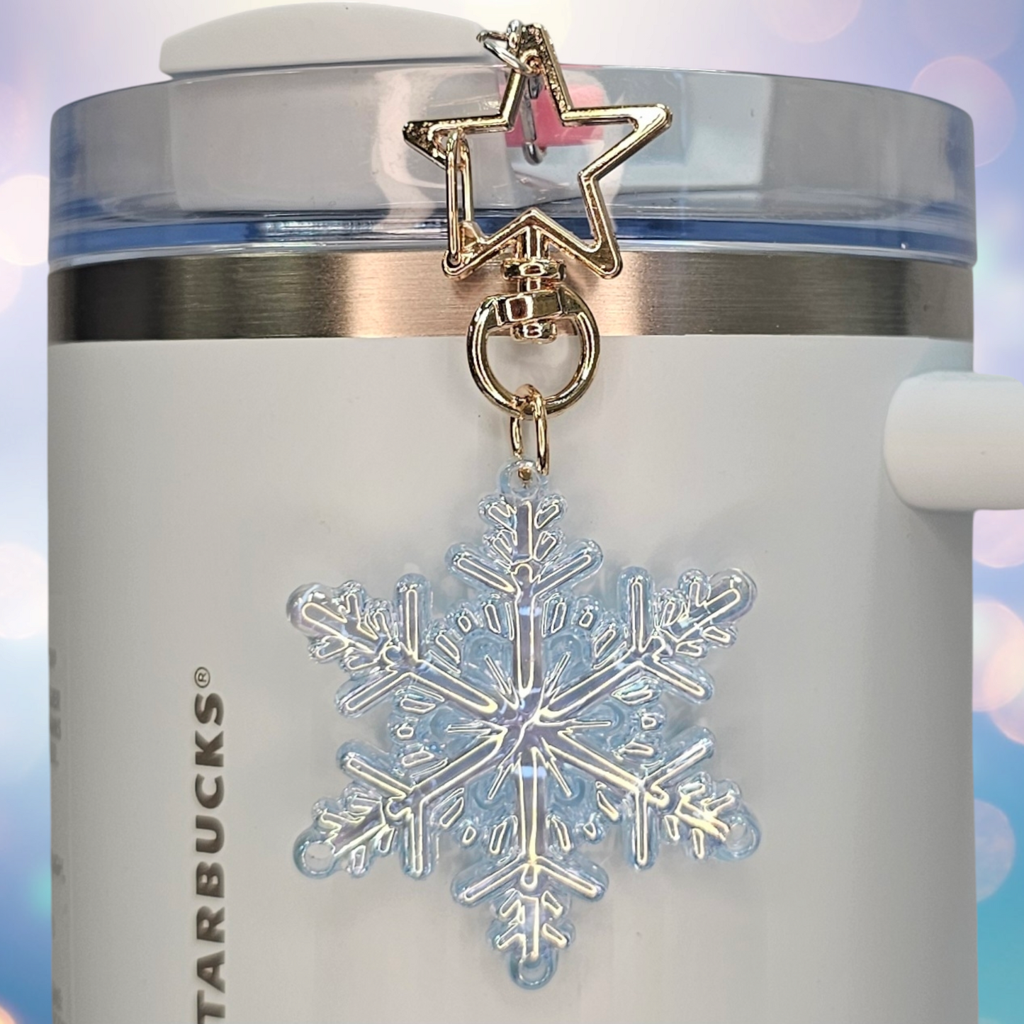 Snowflake Charm for Tumbler - Blue