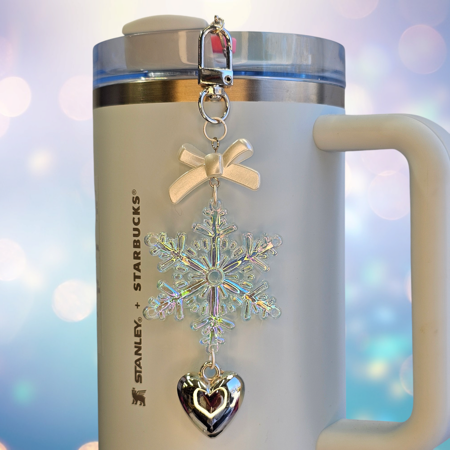 Snowflake Tumbler Charm - Blue