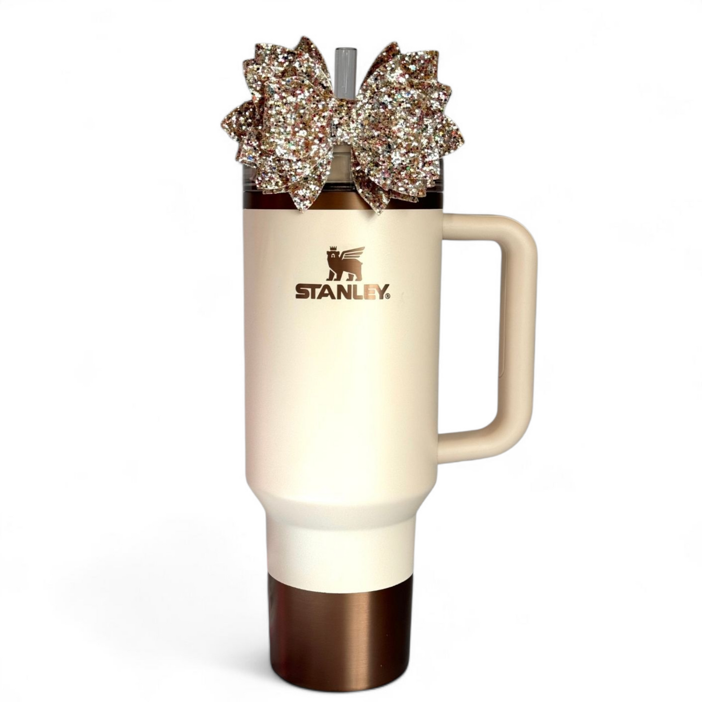 Gilded Sugar Glitter Tumbler Bow