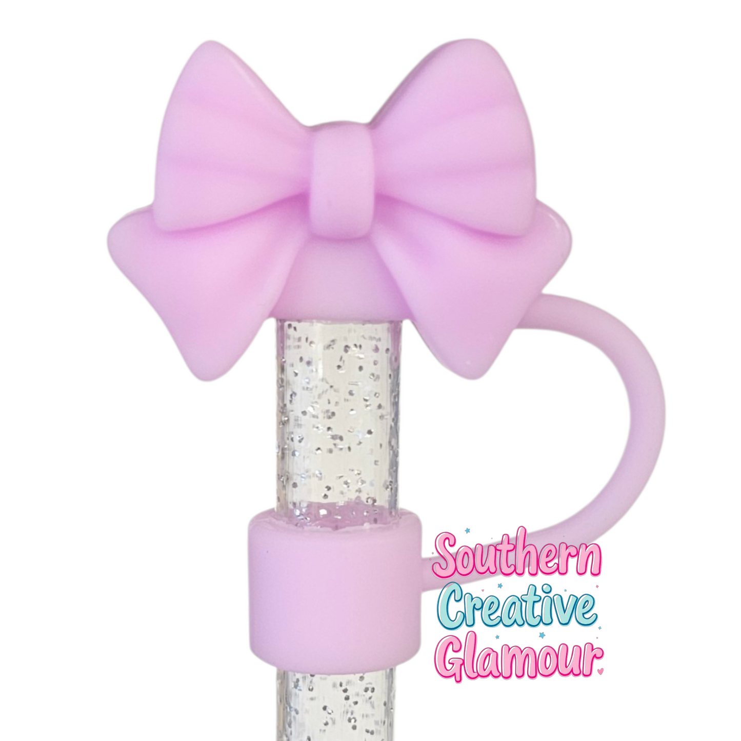 Lavender Bow Straw Topper by SouthernCreativeGlamour | Fits 10mm Straws | Stanley, Simple Modern, Yeti