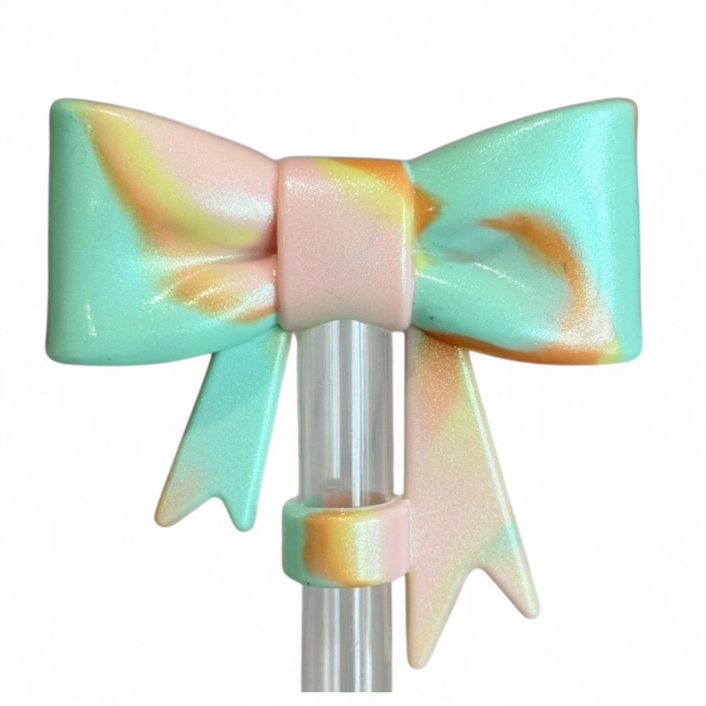 Dreamy 3D Bow Straw Topper | Straw Cover