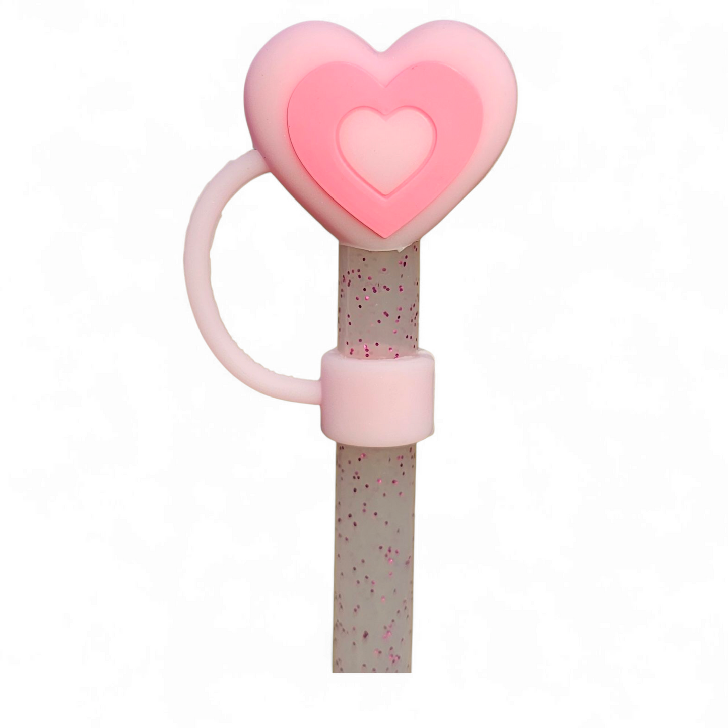 Light Pink 3D Silicone Straw Topper