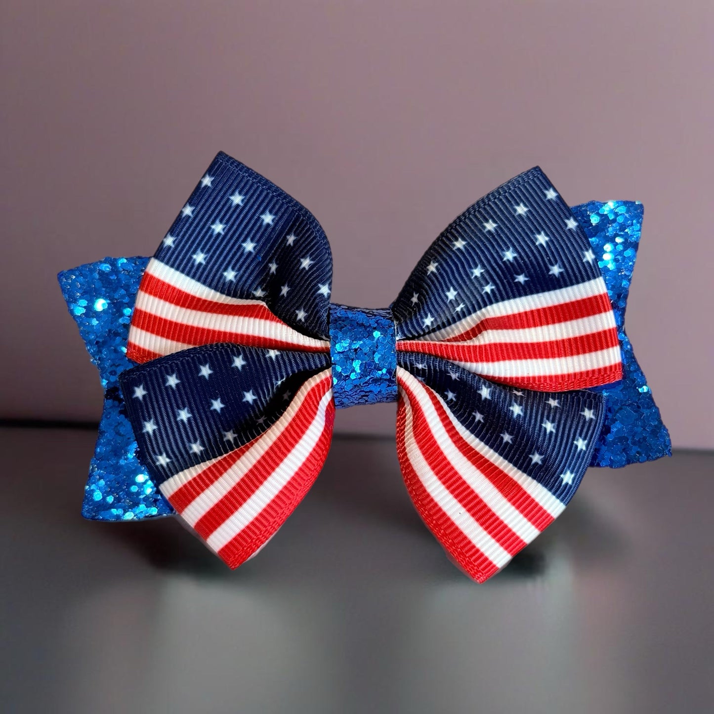 Red, white, blue Freedom Tumbler Bow