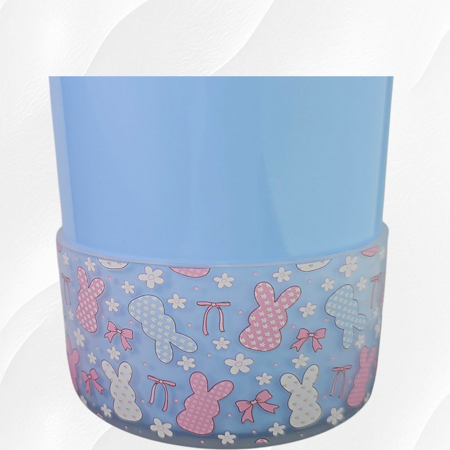 Easter Bunny and Bows Tumbler Boot