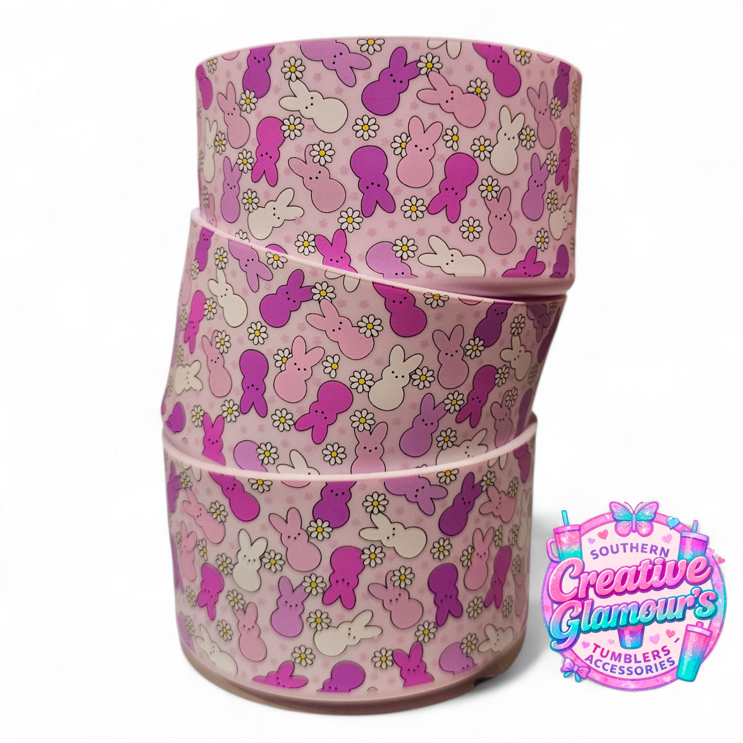 Extra Purple Peeps Easter Bunny Silicone Tumbler Boot | Fits 20-40oz Tumblers