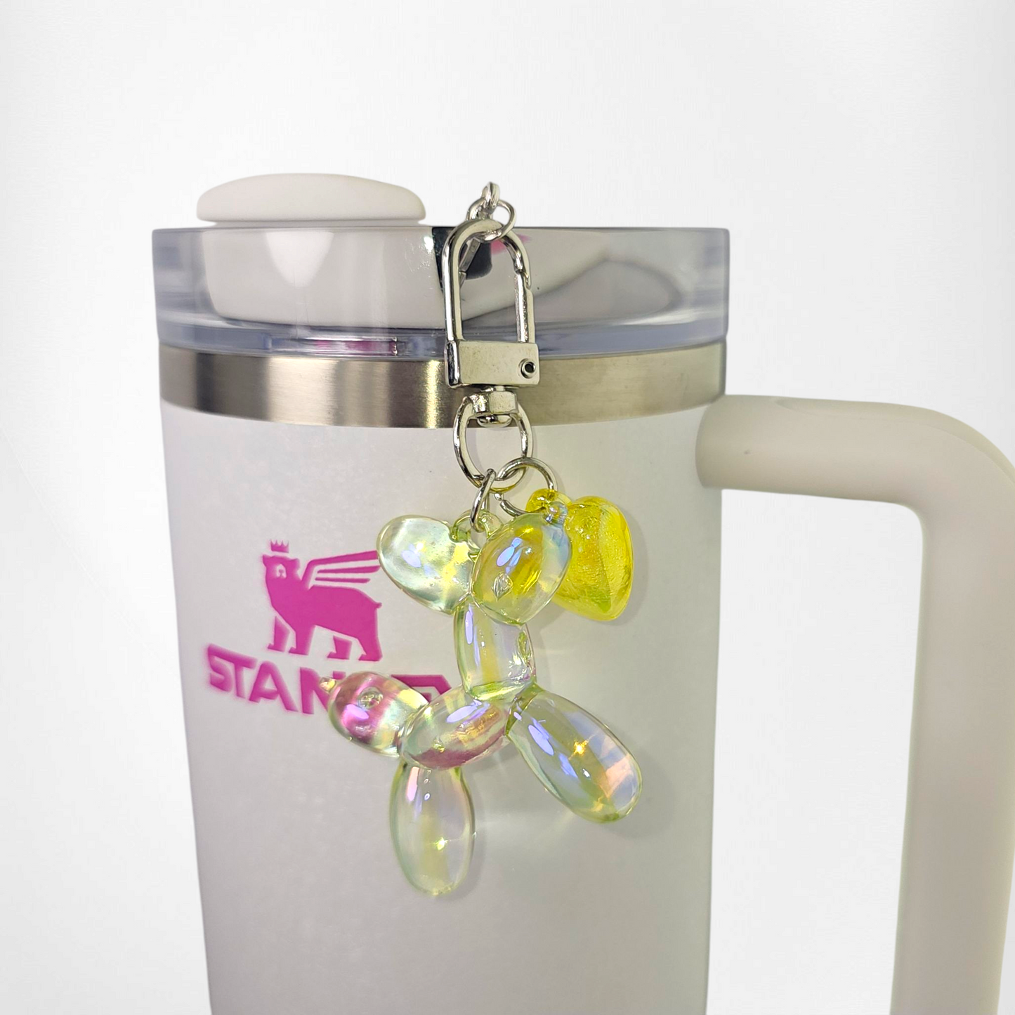 Balloon Dog Charm - Iridescent Yellow