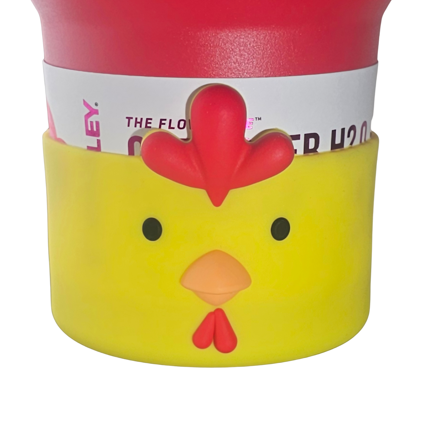 Yellow chicken Silicone Tumbler Boot.