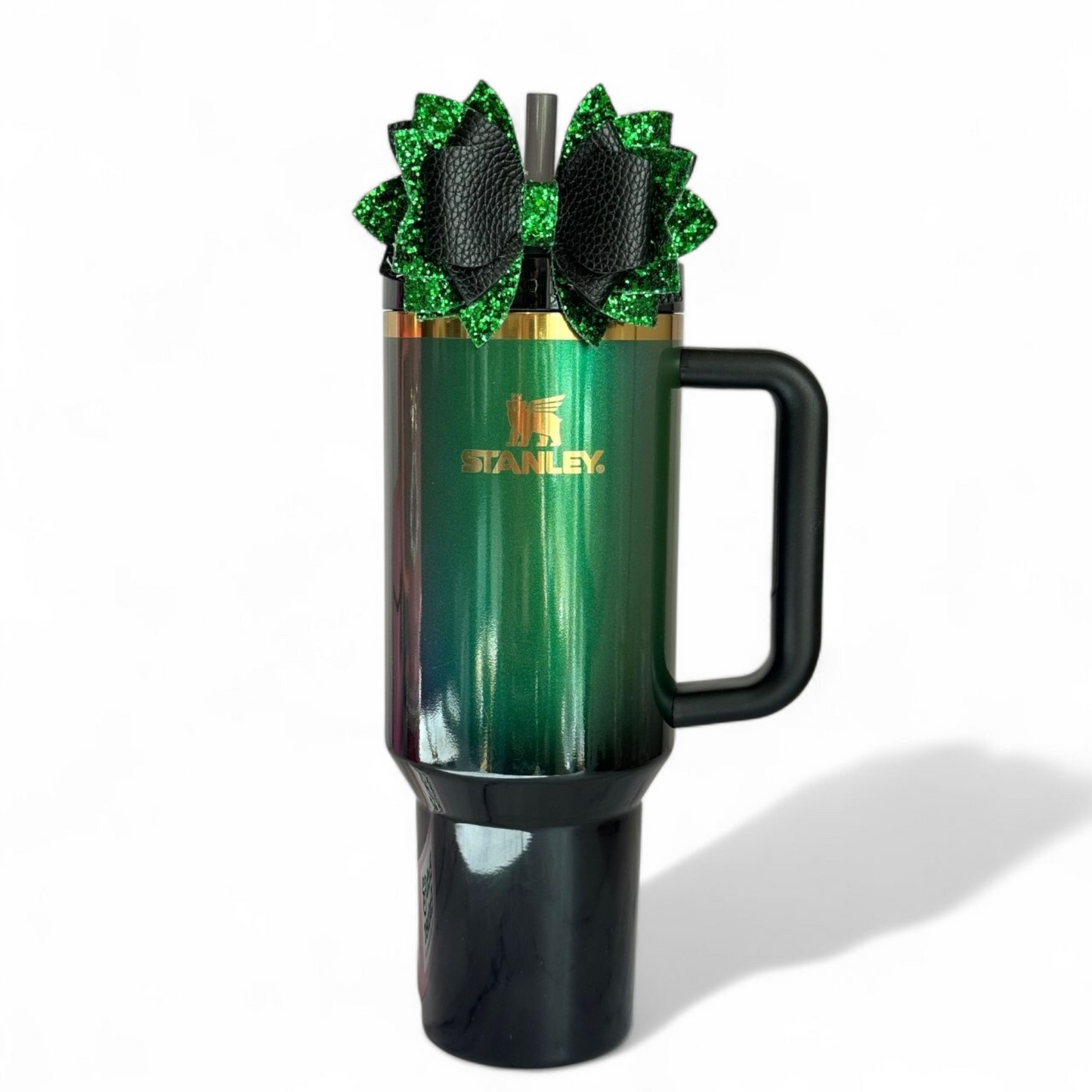 Wicked Black & Green Tumbler Bow