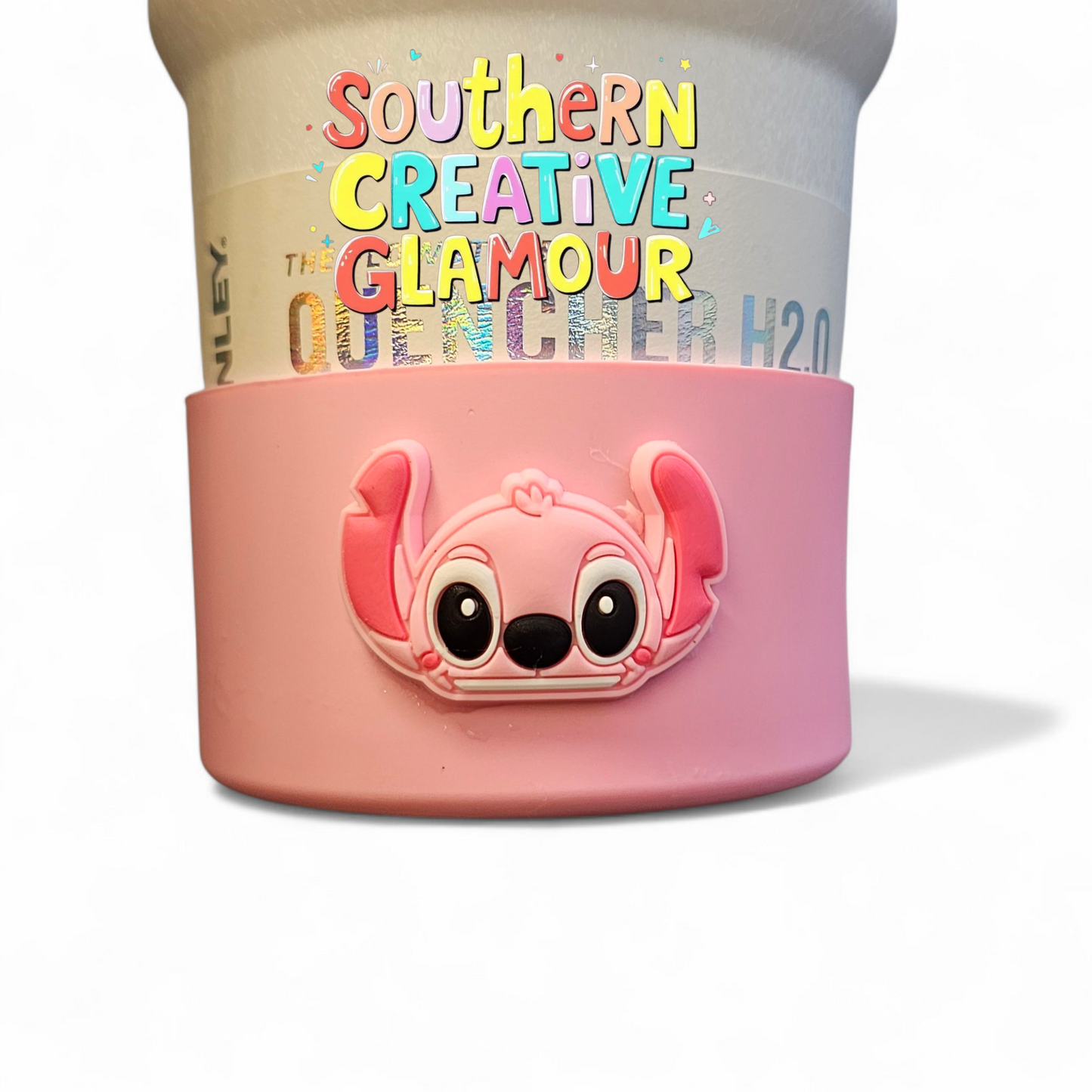 Angel inspired 3D Silicone Tumbler Boot - Pink