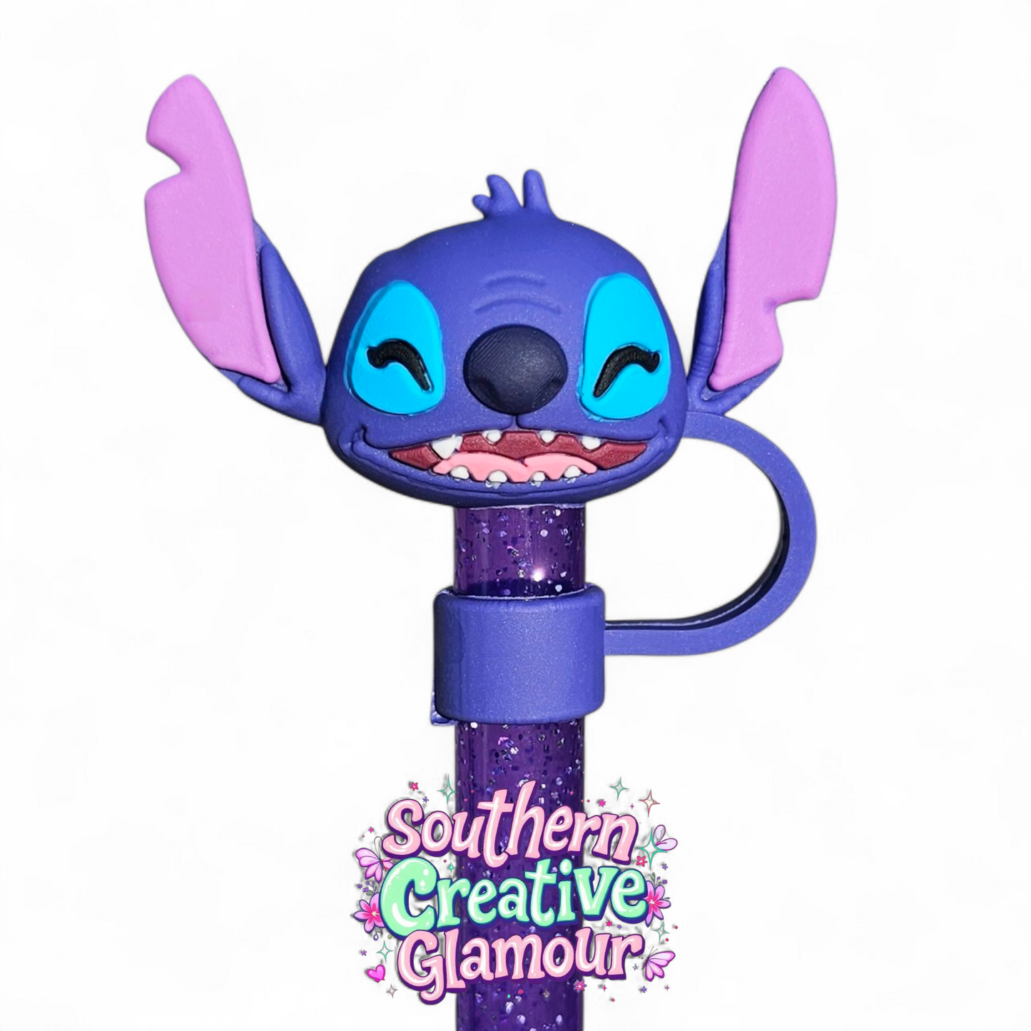Happy Lilo inspired 3D 10mm Straw Topper by Southern Creative Glamour