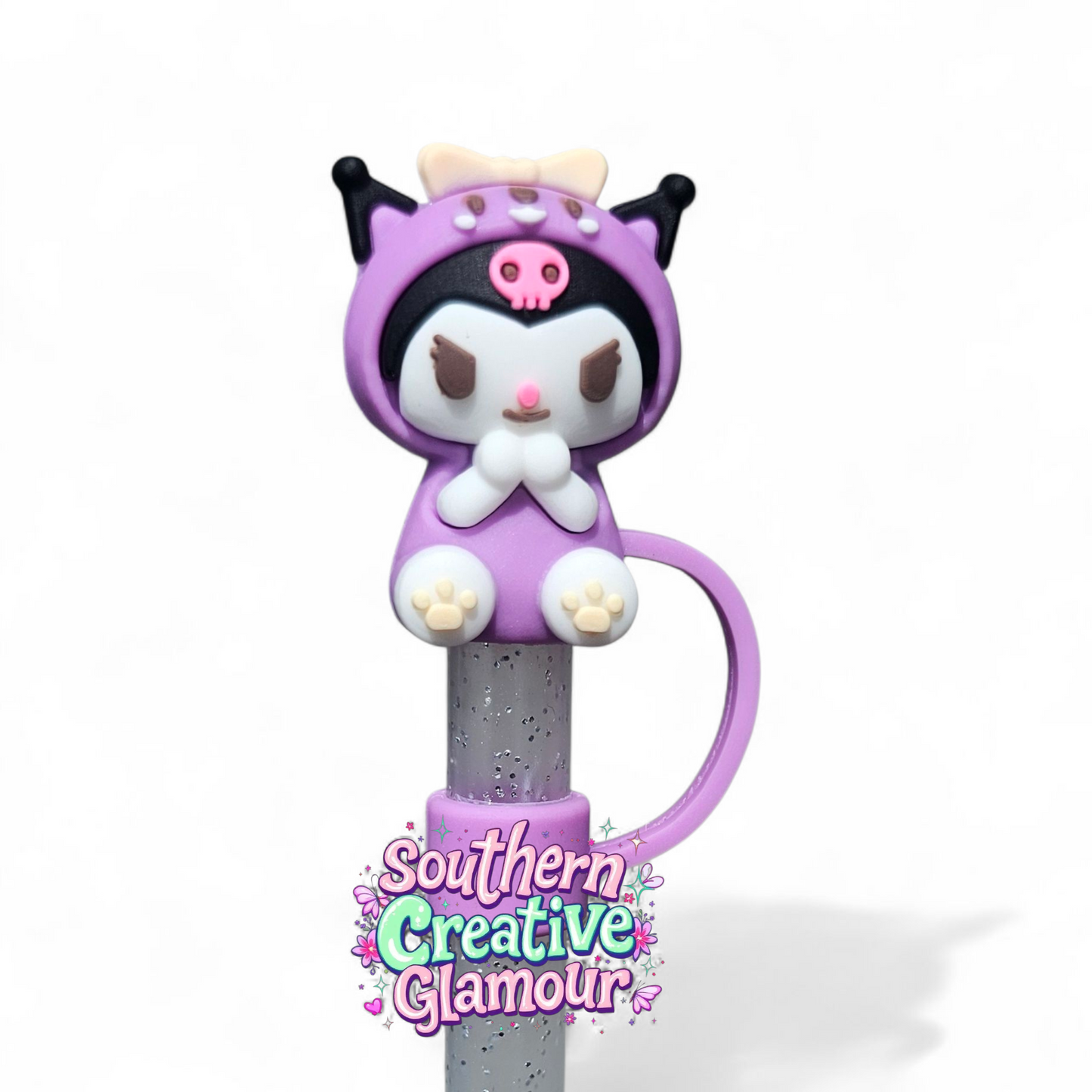Kuromi 3D 10mm Straw Topper