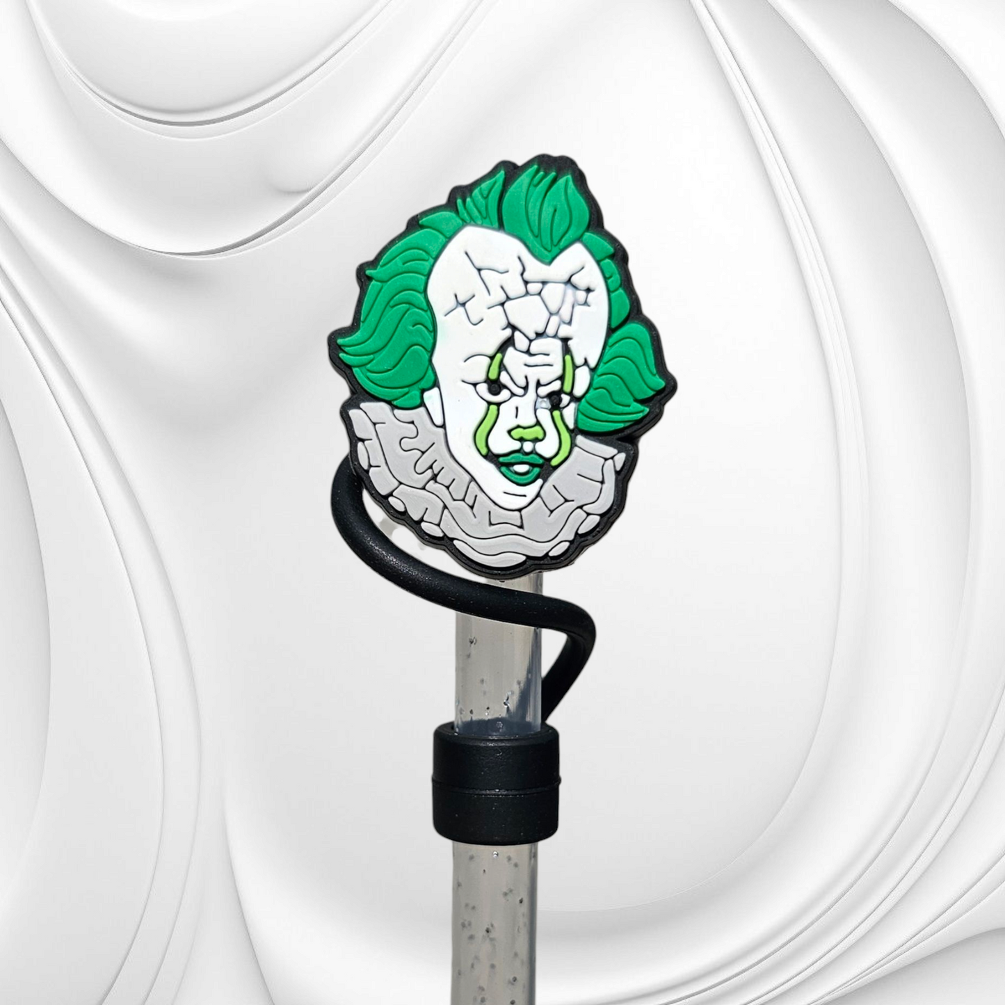 St. Patrick's Day Psycho Friends 8mm Silicone Straw Toppers