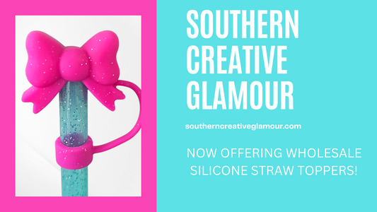 Wholesale - Bulk Silicone Bow Straw Toppers