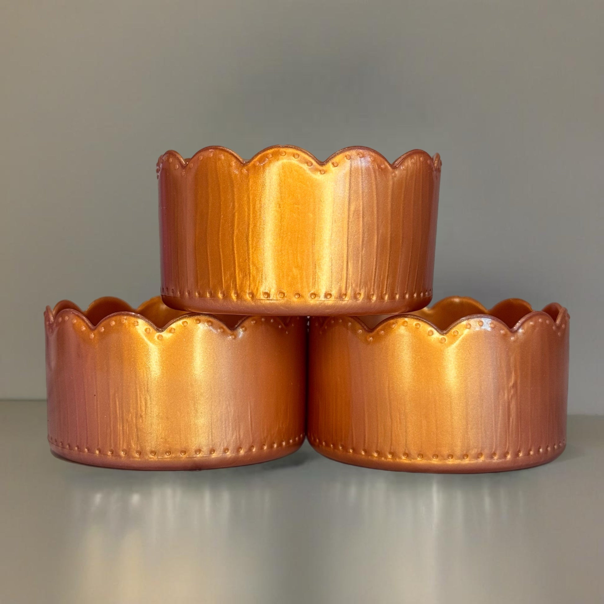 Copper Pearl Scallop Tumbler Boot -fits 20-40oz