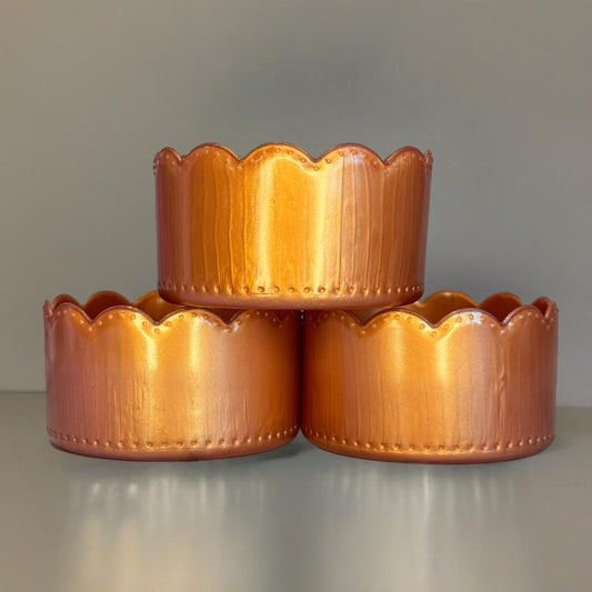 Copper Pearl Scallop Tumbler Boot -fits 20-40oz