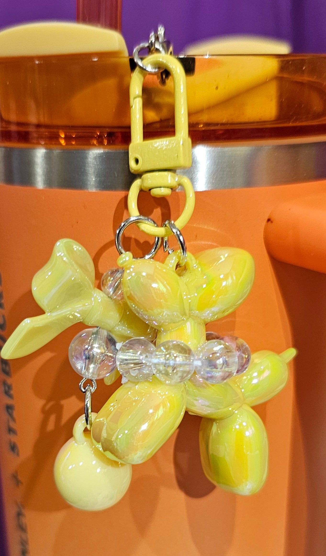 Balloon Dog Charm - Tumbler Straw Charm  - Tumbler Handle Charm