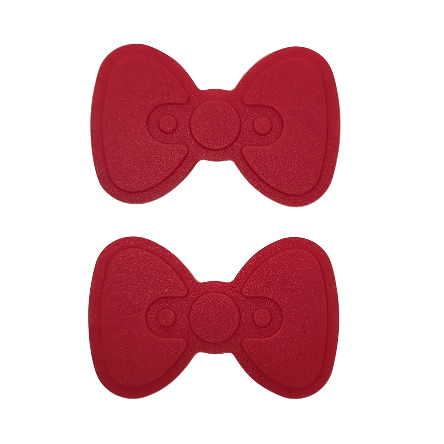 Red Silicone bows for Customizable Bow Silicone Tumbler Boot. 