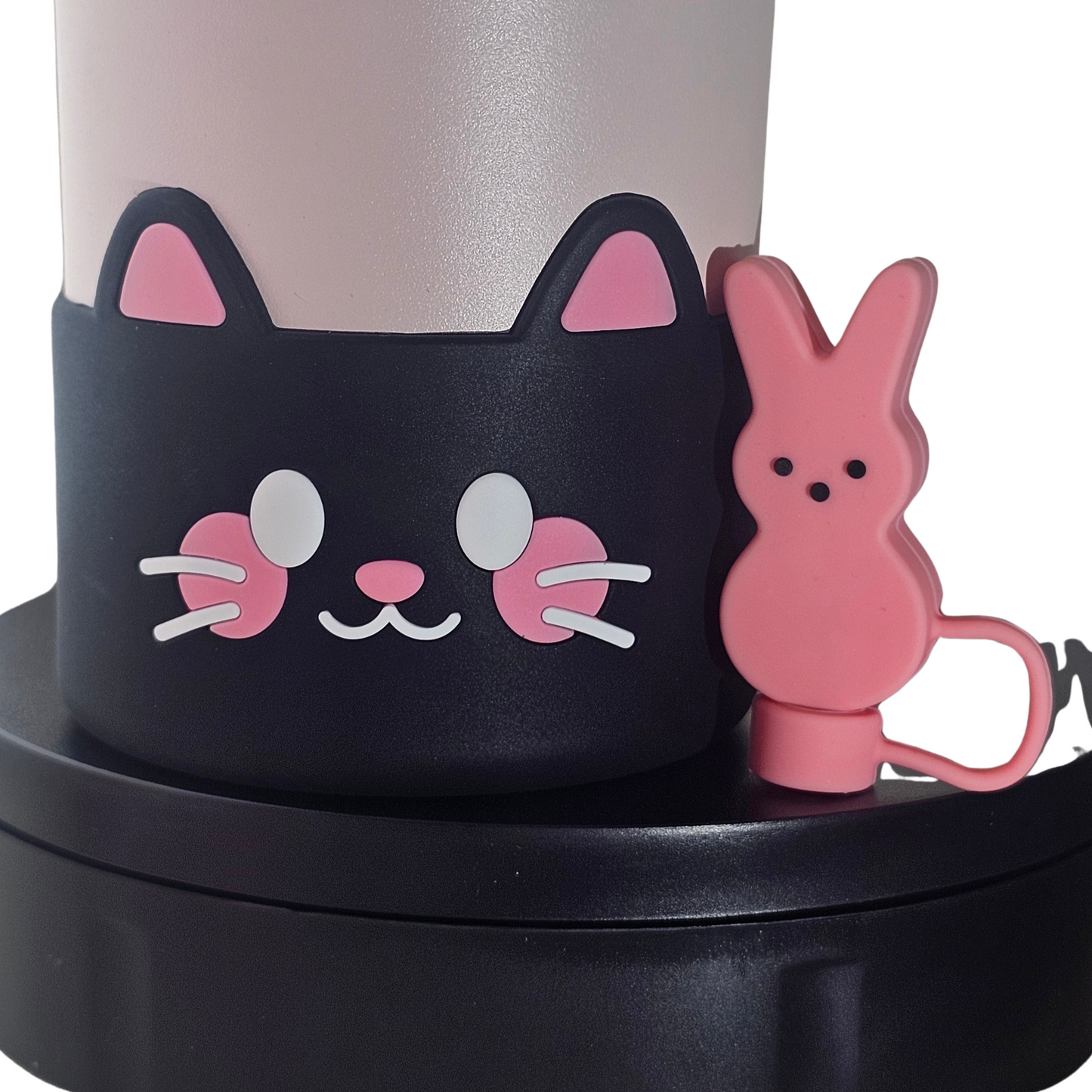 Black Cat Silicone Tumbler Boot