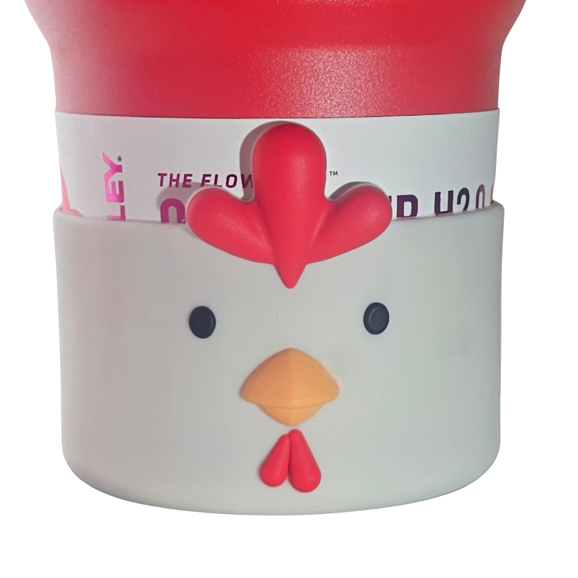 White Chicken Silicone Tumbler Boot. Fits 32oz  - 40oz tumblers. 