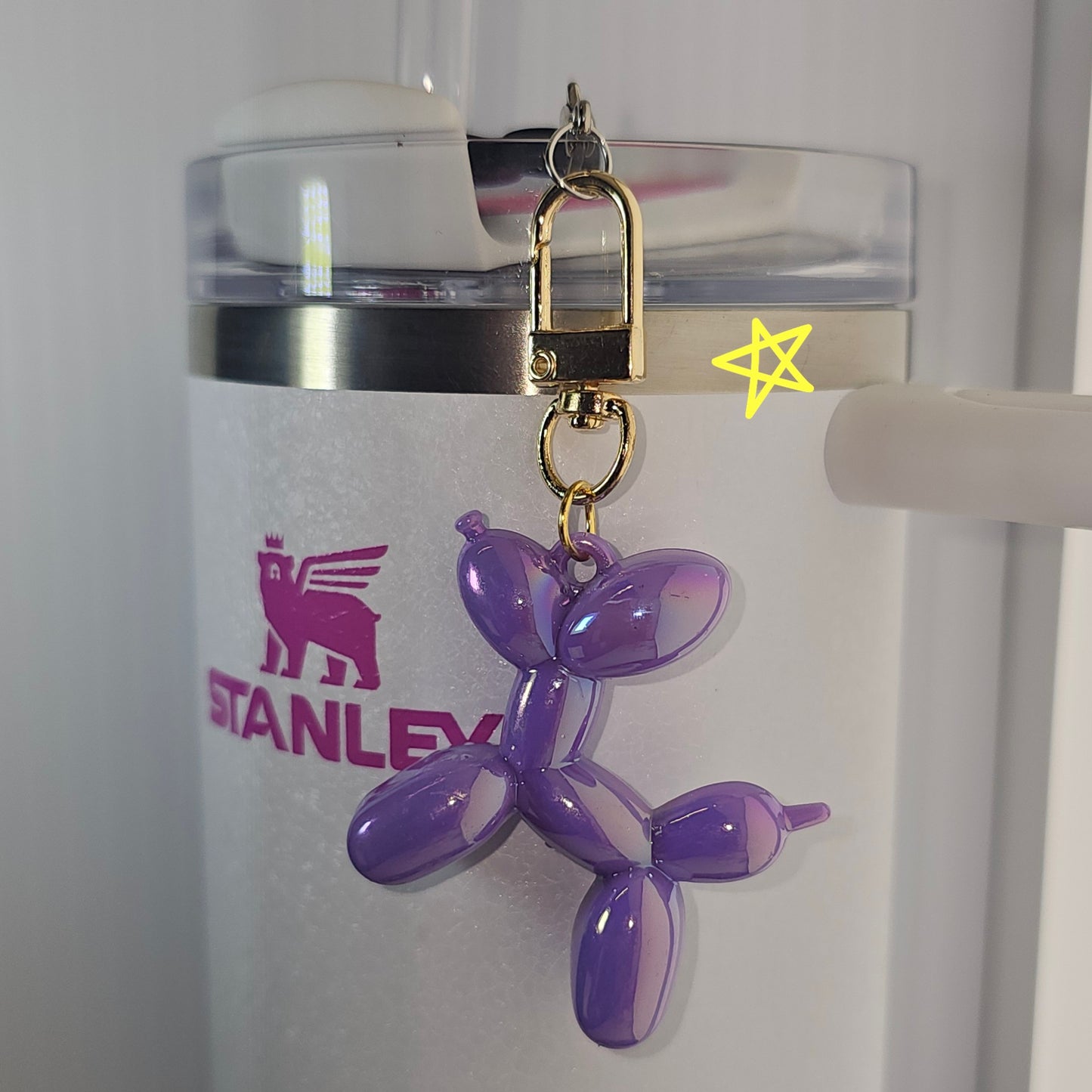 Balloon Dog Tumbler Charm