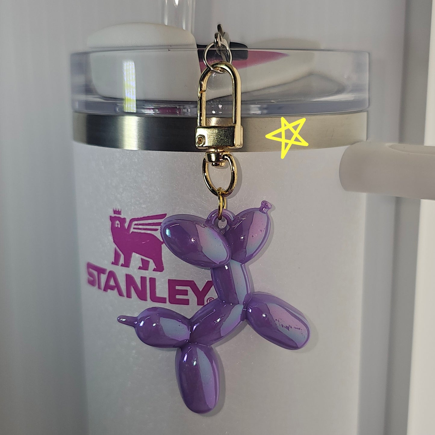 Balloon Dog Tumbler Charm