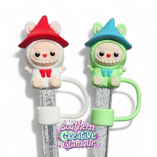 Labubu inspired 10mm Straw Toppers by Southern Creative Glamour 