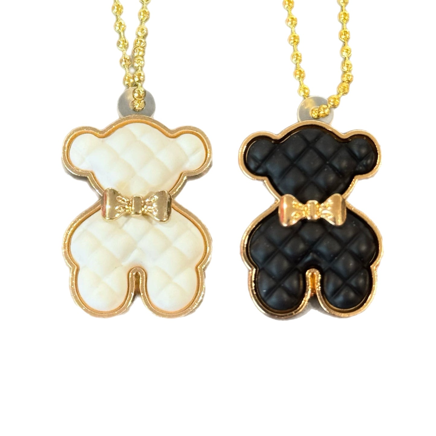 Black and White Bougie Bear Charms - Tumbler Handle Charm