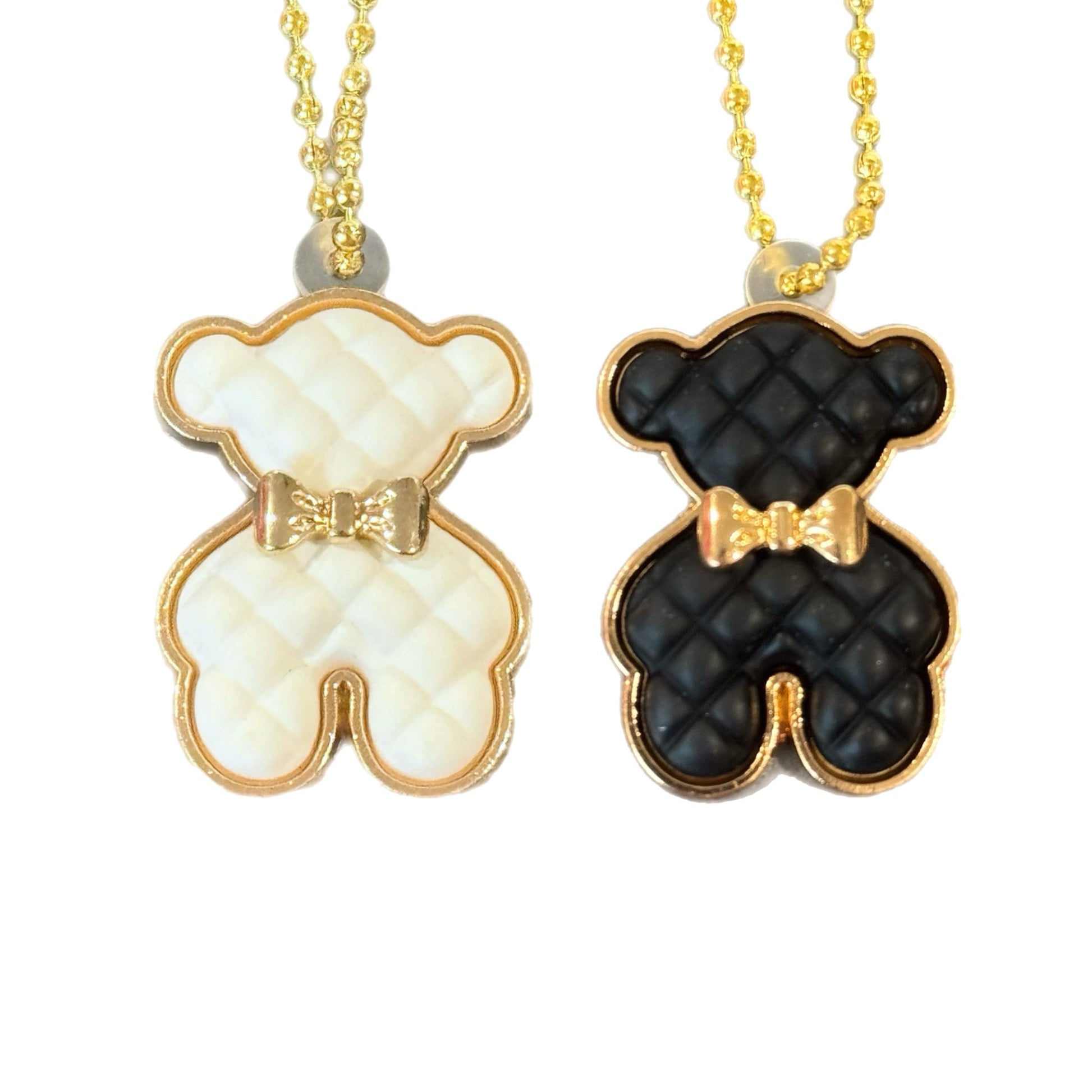 Black and White Bougie Bear Charms - Tumbler Handle Charm