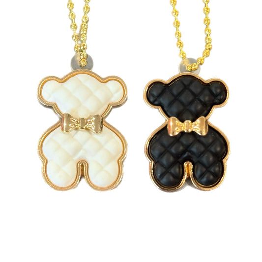 Black and White Bougie Bear Charms - Tumbler Handle Charm