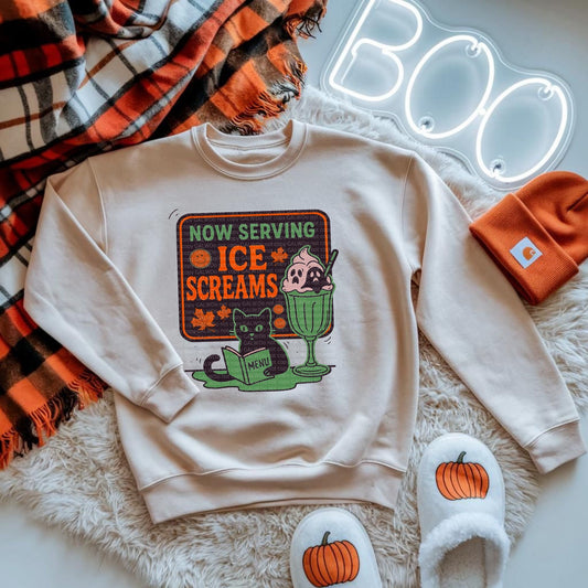 Halloween Now Serving Ice Screams Tee or Sweatshirt