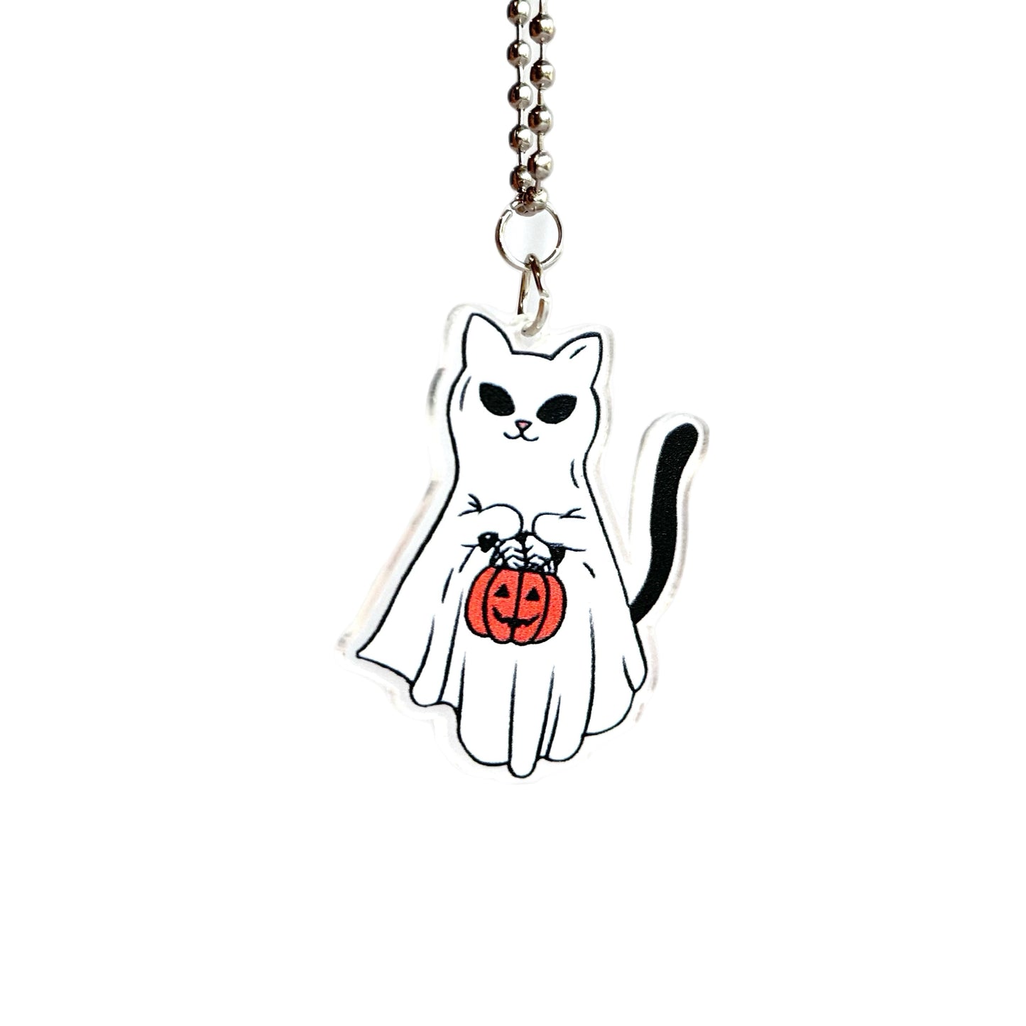 Halloween Cat BOO GHOST PETS Charm - Tumbler Handle Charm