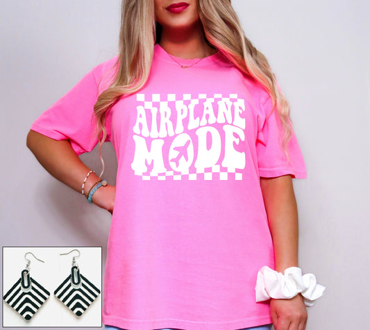 Airplane Mode Pink T-shirt 