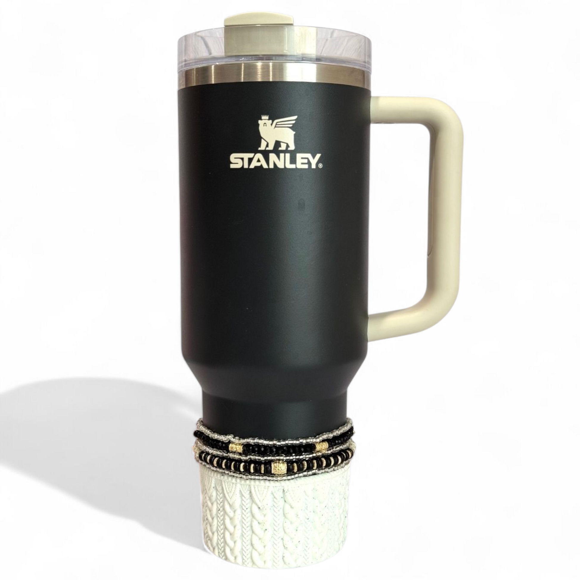 Black & Gold Tumbler Bracelet Stack -fits 30-40oz