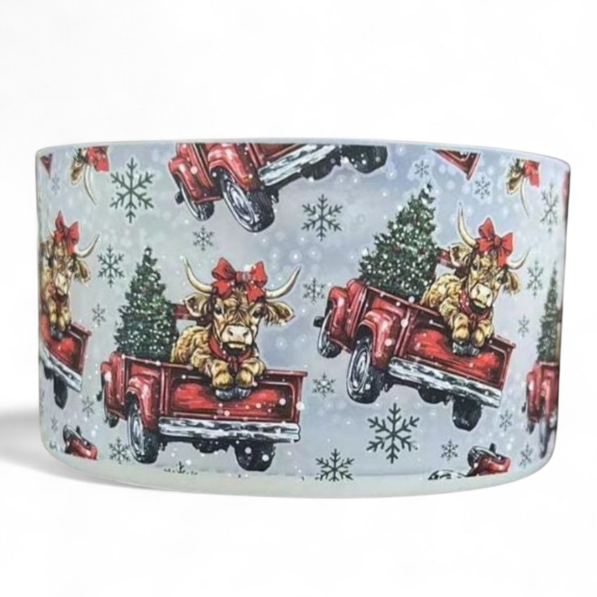 Christmas Cow Silicone Tumbler Boot Bumper Sleeve