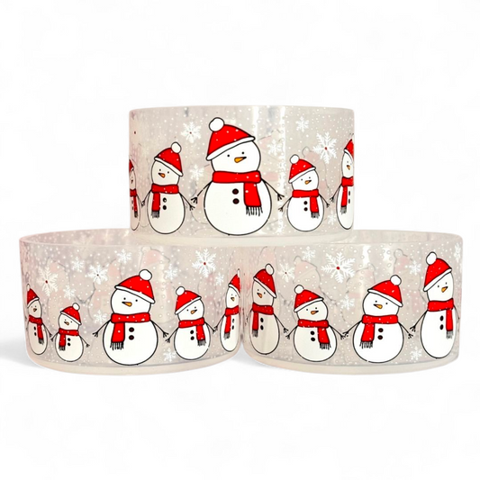Clear Snowmen Tumbler Boot -fits 20-40oz