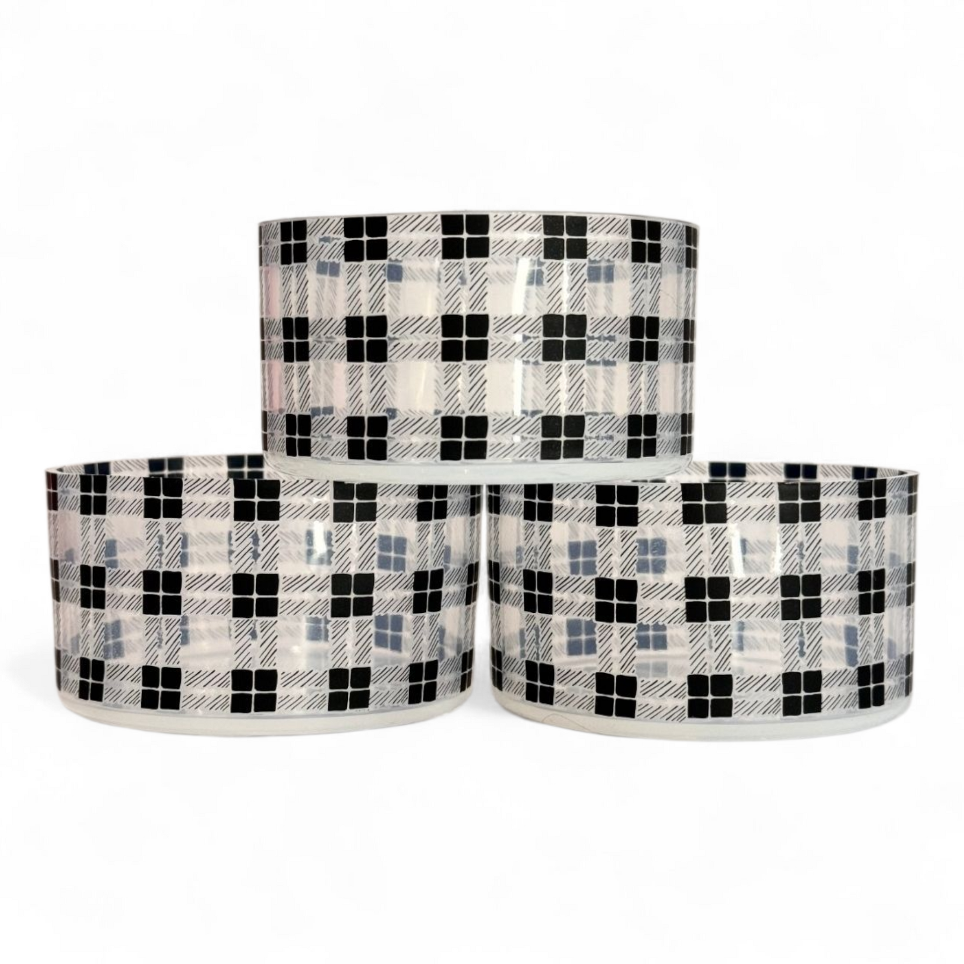 Clear Buffalo Plaid Tumbler Boot -Fall fits 20-40oz 