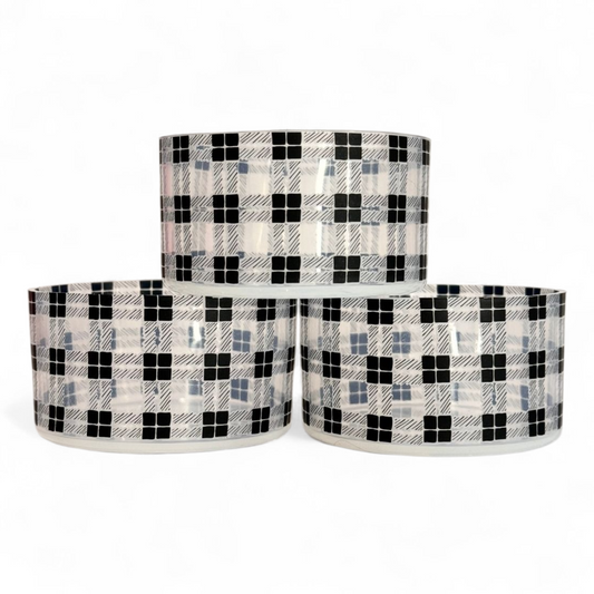 Clear Buffalo Plaid Tumbler Boot -Fall fits 20-40oz 