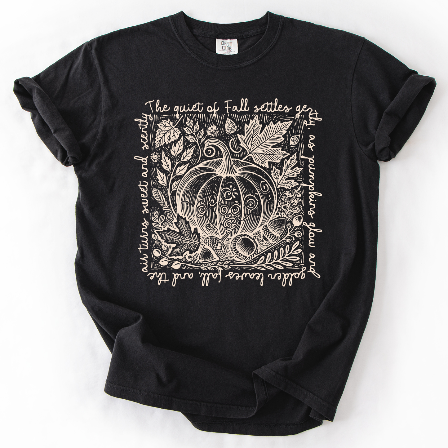 Fall Quote, Pumpkin, Autumn, Minimalist, Pretty, Comfort Colors T-Shirt
