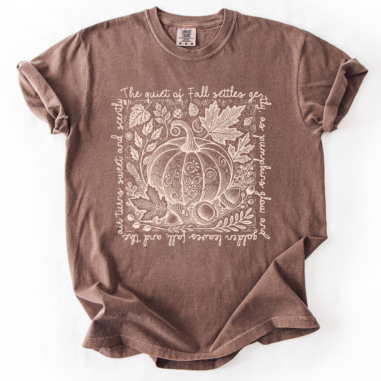 Fall Quote, Pumpkin, Autumn, Minimalist, Pretty, Comfort Colors T-Shirt