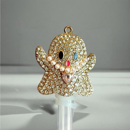 Bling Bougie Ghost Deluxe Straw Topper