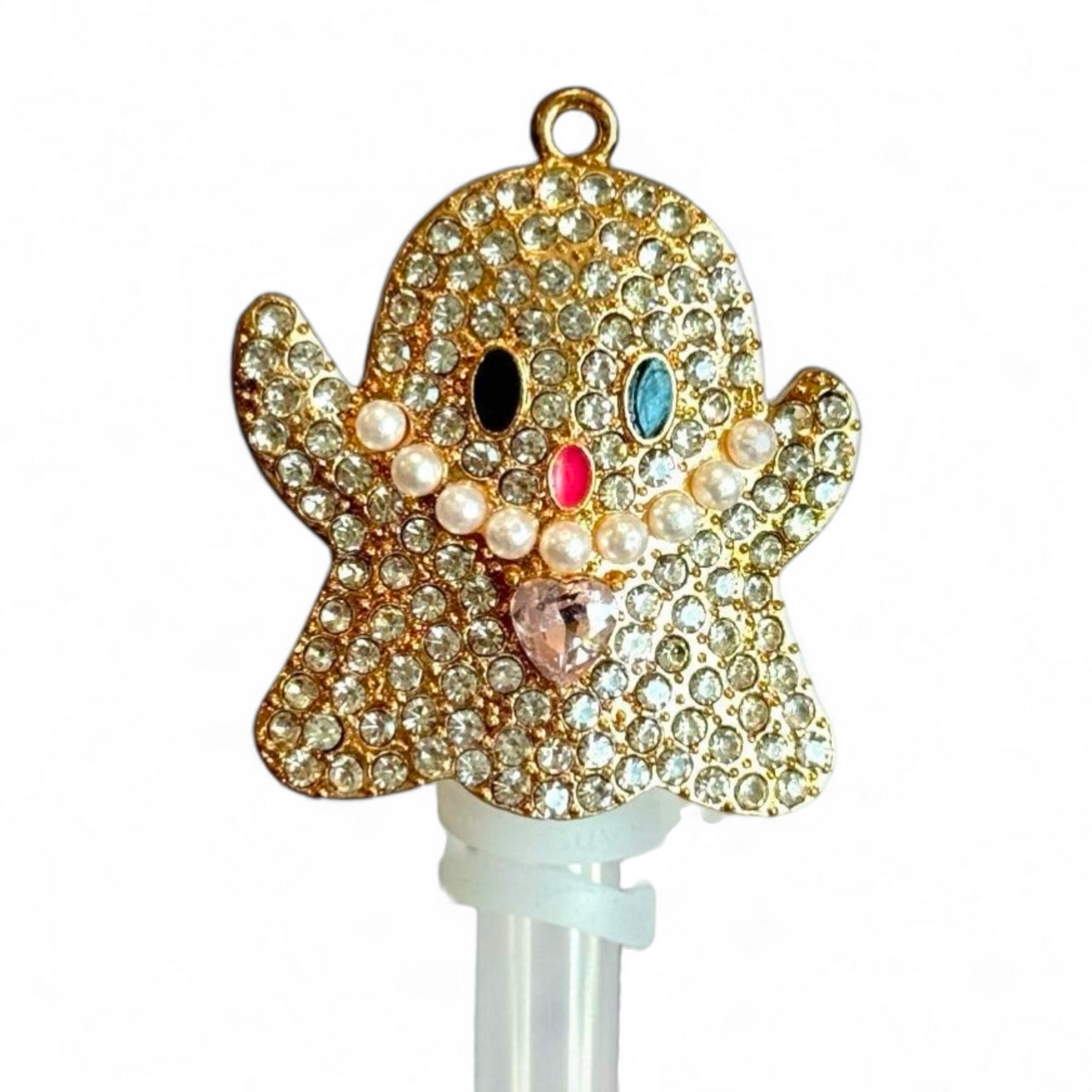 Bling Bougie Ghost Deluxe Straw Topper