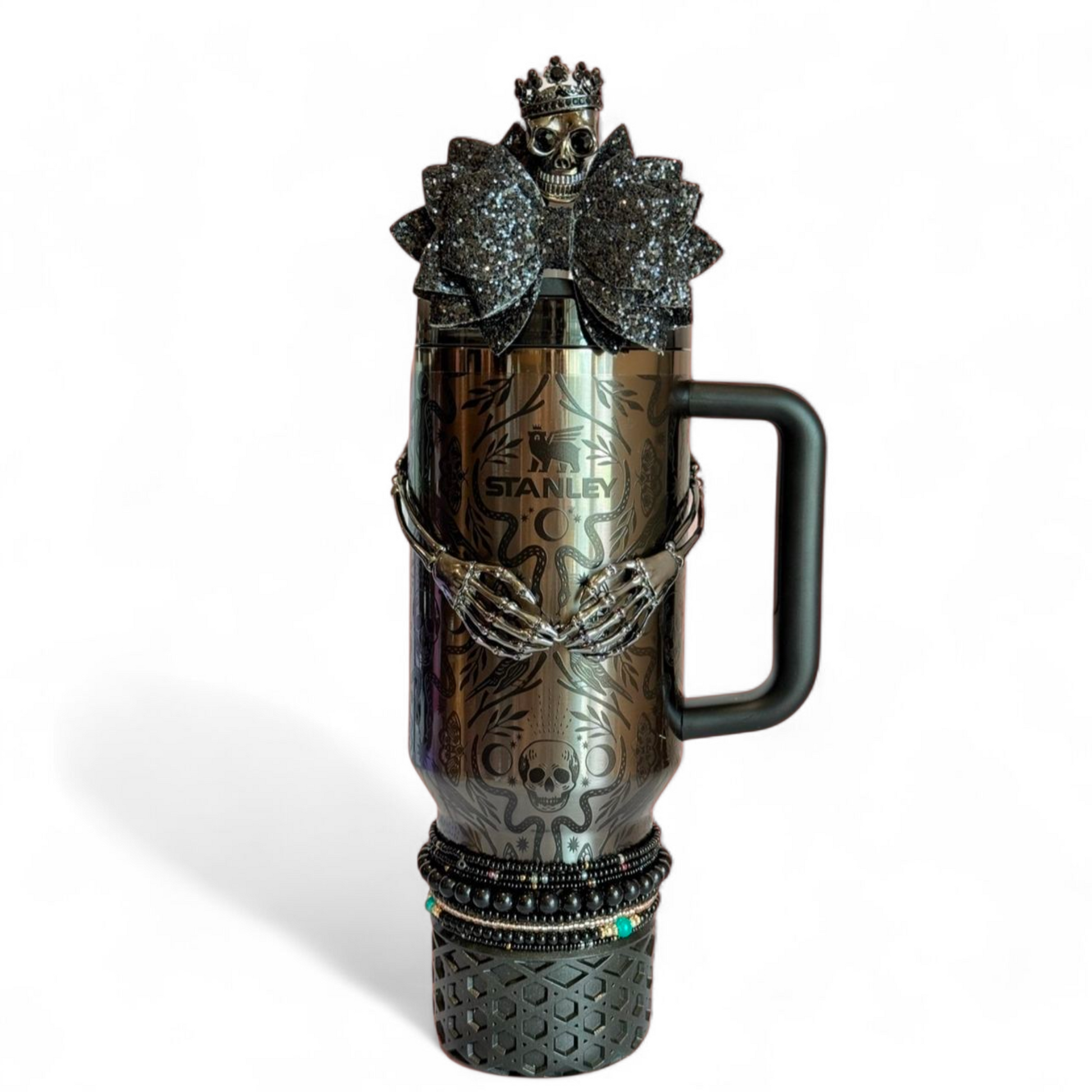 Royal Skull Deluxe Straw Topper