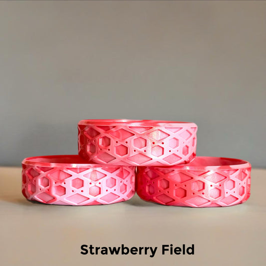 Pink and red Strawberry Field 3.25” Shorty Tumbler Boot