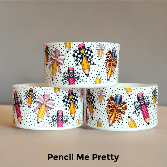 Pencil Me Pretty Tumbler Boot -fits 20-40oz