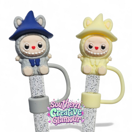 3D Labubu 10mm Straw Toppers by Southern Creative Glamour