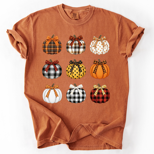 Orange Patterned Pumpkins, Classic, Halloween, Fall, Autumn, Comfort Colors T-Shirt