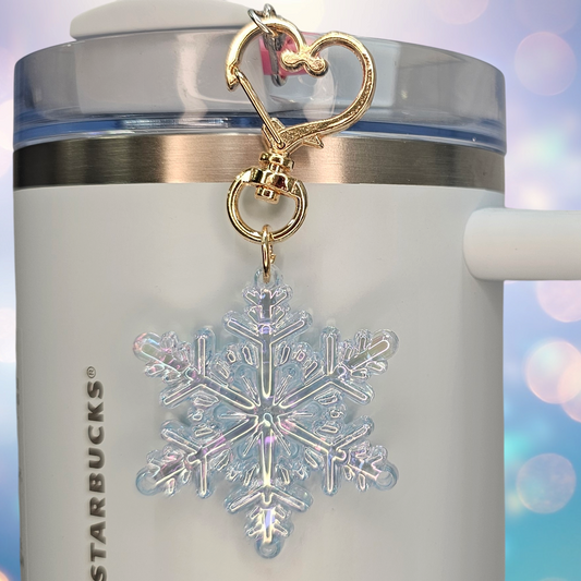 Snowflake Charm for Tumbler  - Blue